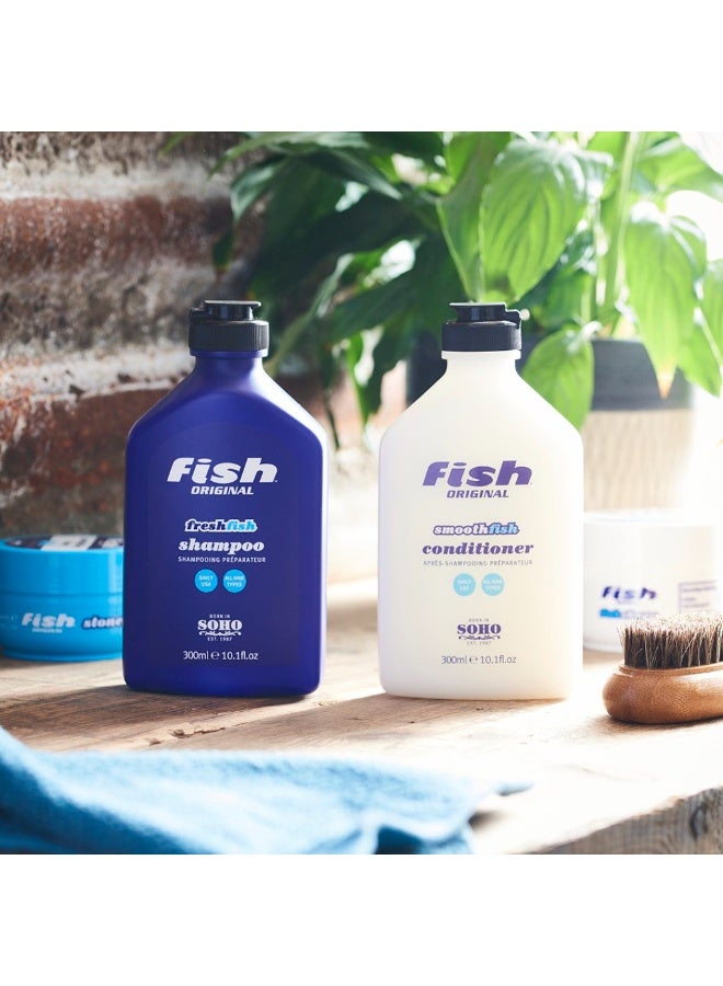 FISH Original Freshfish Shampoo & Smoothfish Conditioner 300ML + 300ML - Image 1